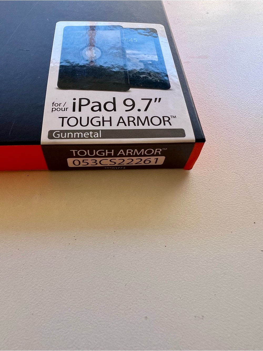 Spigen Tough Armor iPad 9.7 Case - Black and Orange Packaging - Picture 2 of 3